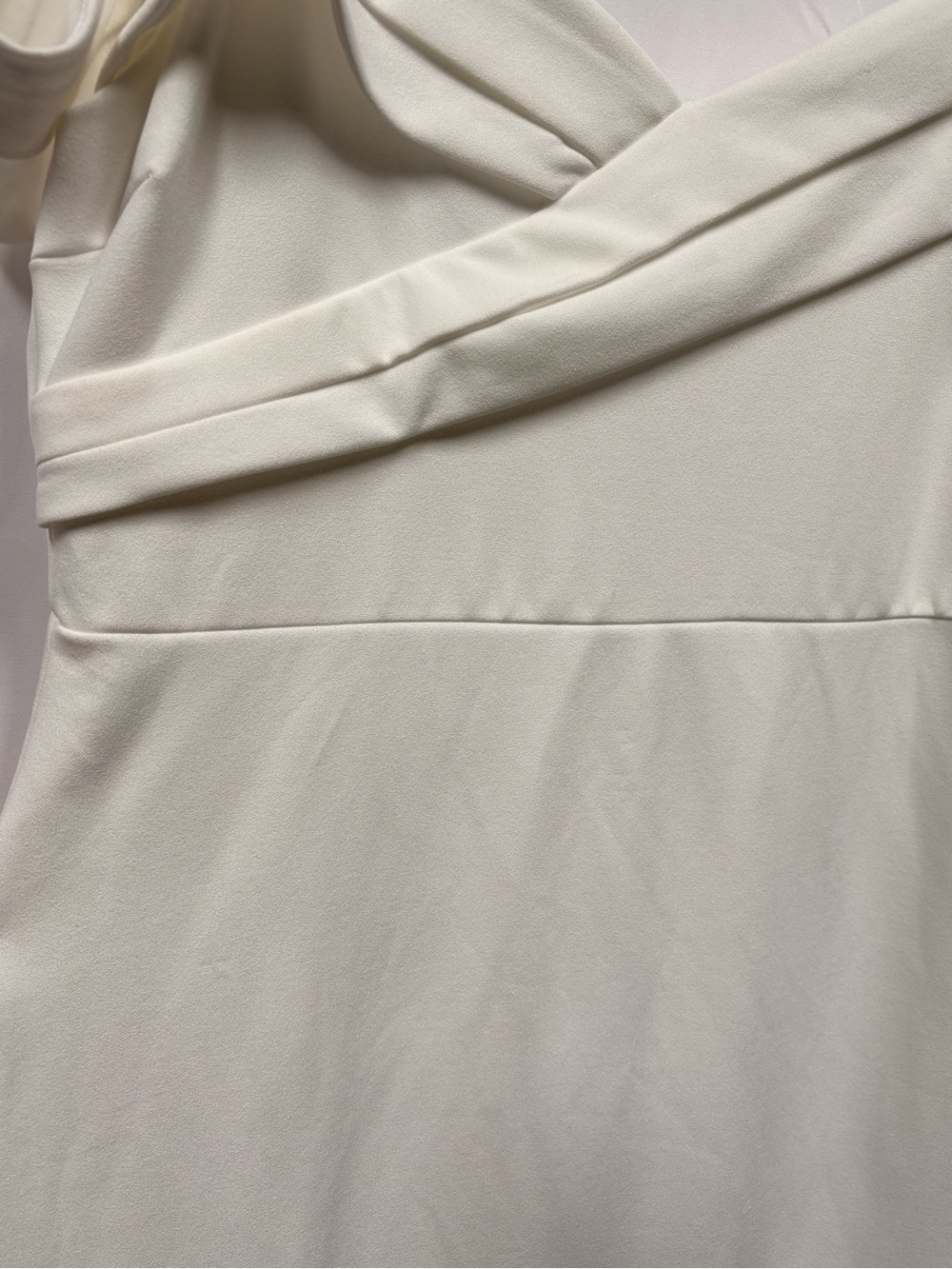 Rachael B White Cold Shoulder Crossover Midi Dress Plus Size 18 - Picture 7 of 7